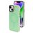 Mobiparts Hardcover iPhone 13 MagSafe Hard Case Back cover - Satin Light Green