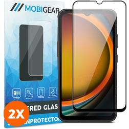 Mobigear Premium Samsung Galaxy Xcover 7 Pro Glas Skærmbeskytter - Case Friendly - Sort (2-pak)