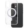 CARE by PanzerGlass Kickstand iPhone 16 MagSafe Fodral Hårdplast Skal med ställ - Transparent / Silver