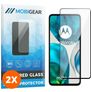 Mobigear Premium Motorola Moto G52 Tempered Glass Screen Protector - Case Friendly - Black (2-Pack)