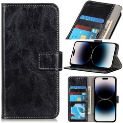 Mobigear Basic iPhone 14 Pro Max Funda tipo libro Cartera - Negro