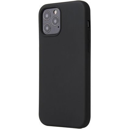 Mobigear Rubber Touch iPhone 12 Mini Silicona Carcasa - Negro
