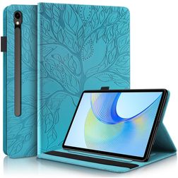 Mobigear Tree Samsung Galaxy Tab S10 FE Plus Cover a libro + Portapenna - Blu