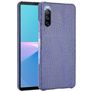 Mobigear Croco Sony Xperia 10 III Tvrdý plast Zadní kryt - Modrá