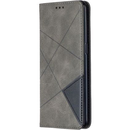 Mobigear Rhombus Slim OPPO Reno 4 Etui z klapką - Szary