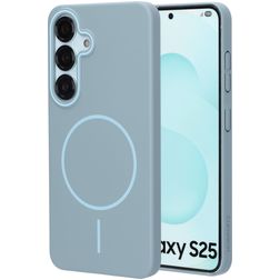 Mobiparts Slim Line Samsung Galaxy S25 MagSafe Hardcase Back cover - Sage Green