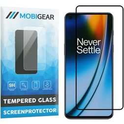 Mobigear Premium OnePlus Nord 2 Vidro temperado Película de ecrã - Compatível com capas - Preto