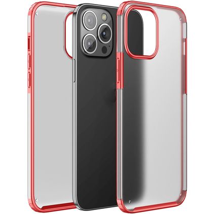 Mobigear Shockproof iPhone 13 Pro Max Hard Case Back cover - Red