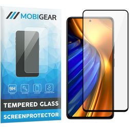 Mobigear Premium POCO F4 Vidro temperado Película de ecrã - Compatível com capas - Preto