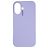 Nudient Base iPhone 16 Plus Silikone Bagsidecover - Soft Purple