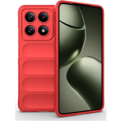 Mobigear Bumpy Xiaomi 14T Joustava TPU Suojakuori - Punainen
