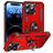 Mobigear Armor Ring iPhone 16 Pro Max Hard Case Back cover Shockproof with Ring Holder - Red