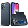 Mobigear Card iPhone 13 Pro Max Hard Case Back cover Shockproof with Card Holder - Blue