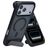 Mobiparts Hardcover iPhone 17 Pro Max MagSafe Hårdt Bagsidecover med Stander - Satin Black