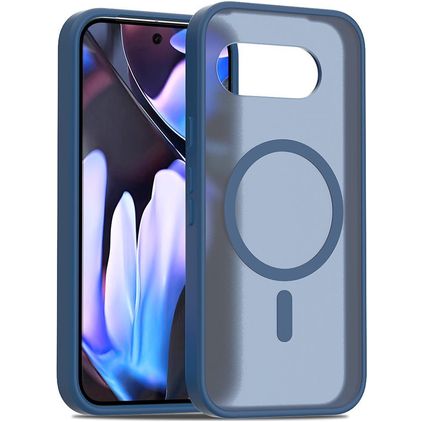 Mobigear Shockproof Google Pixel 9a MagSafe Plástico rígido Capa traseira - Azul