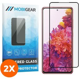 Mobigear Curved Samsung Galaxy S20 FE Glas Skærmbeskytter - Case Friendly - Sort (2-pak)