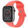 Mobigear Sport Dual Silicone Apple Watch Strap Push closure - 49/46/45/44 mm - Coral