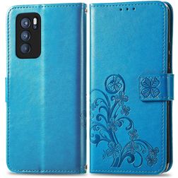Mobigear Clover OPPO Reno 6 Pro 5G Wallet case - Blue