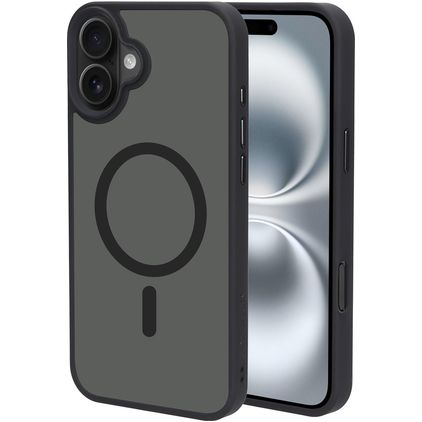 Mobiparts Hardcover iPhone 16 Plus MagSafe Hardcase Back cover - Satin Black