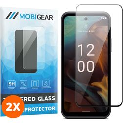 Mobigear Premium Nokia XR21 Tvrzené sklo Ochrana displeje - kompatibilní s pouzdry - Černá (2 ks)