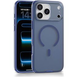 Mobigear Shockproof Grip iPhone 17 Pro MagSafe Hardcase Back cover - Blu