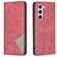 Mobigear Rhombus Slim Samsung Galaxy S25 Plånboksfodral - Röd