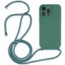 Mobigear Lanyard iPhone 15 Pro Silicone Capa com cordão - Verde
