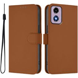 Mobigear Urban Wallet Motorola Moto E14 Knížkové pouzdro Peněženka - Hnědá
