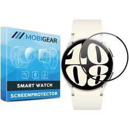 Mobigear Premium Samsung Galaxy Watch 6 - 40 mm Skærmbeskytter Folie - Case Friendly - Sort