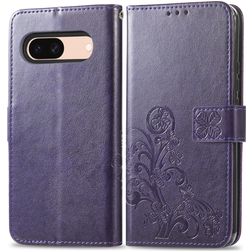 Mobigear Clover Google Pixel 8a Etui z klapką typu portfel - Fioletowy