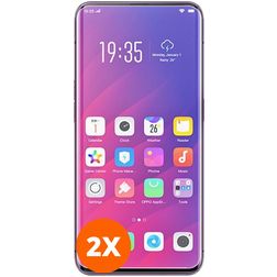 Mobigear OPPO Find X Tempered Glass Screen Protector - Case Friendly (2-Pack)