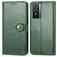 Mobigear Snap Button Vivo Y76 Capa livro Carteira - Verde