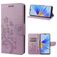 Mobigear Flowers OPPO A17 Pungetui med Seddelrum - Lilla
