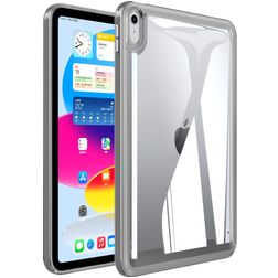 Mobigear Crystal iPad 10 (2022) Capa rígida traseira - Transparente / Preto