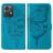 Mobigear Butterfly Motorola Moto G84 Lompakkokotelo + Setelitasku - Sininen