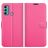 Mobigear Classic Motorola Moto G60 Cover a libro portafoglio - Magenta