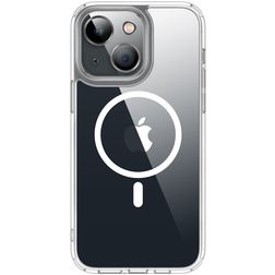 Valenta Trend iPhone 13 MagSafe Funda Plástico rígido Carcasa - Transparente / Blanco