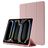 Mobigear Tri-Fold Gel iPad Pro 13 polegadas (2025) TPU / Pele sintética Capa livro + Suporte para caneta stylus - Rosa