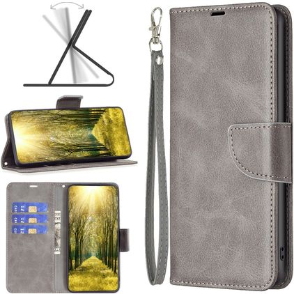 Mobigear Excellent Nokia X30 Wallet case - Grey