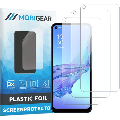 Mobigear OPPO A53 Ochrona ekranu Folia - Kompatybilna z etui (3 szt.)