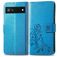 Mobigear Clover Google Pixel 6a Funda tipo libro Cartera - Azul