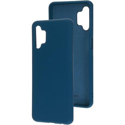 Mobiparts Samsung Galaxy A32 5G Silikon Etui plecki - Blueberry Blue