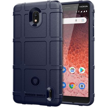 Mobigear Rugged Shield Nokia 1.3 Flexibel TPU Skal Stötsäkert - Blå