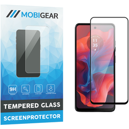 Mobigear Premium Motorola Moto G04 Glas Skærmbeskytter - Case Friendly - Sort
