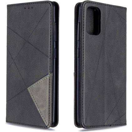Mobigear Rhombus Slim Samsung Galaxy A41 Capa livro - Preto