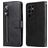 Mobigear Zipper Samsung Galaxy S23 Ultra Wallet case - Black