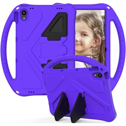 Mobigear AeroArmor Lenovo Tab P11 Plus Gen 1 Capa para crianças com pega + Suporte para caneta stylus - Roxo