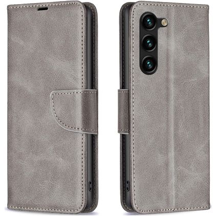 Mobigear Excellent Samsung Galaxy S24 Plus Etui z klapką typu portfel - Szary