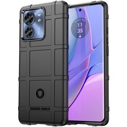 Mobigear Rugged Shield Motorola Edge 40 Joustava TPU Suojakuori Iskunkestävä - Musta
