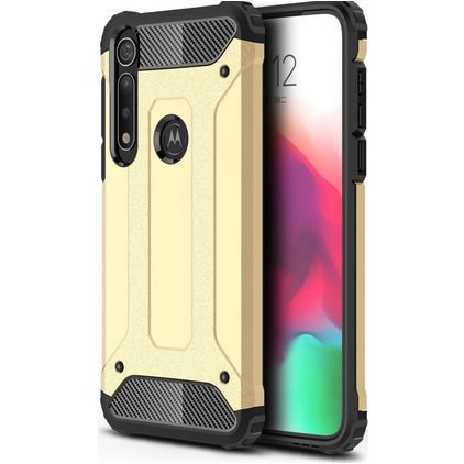 Mobigear Outdoor Motorola Moto G8 Plus Plástico rígido Capa traseira Antichoque - Dourado